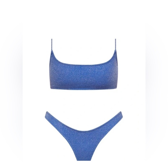 triangl swimwear Other - Blue Sparkly Triangl Bikini Set